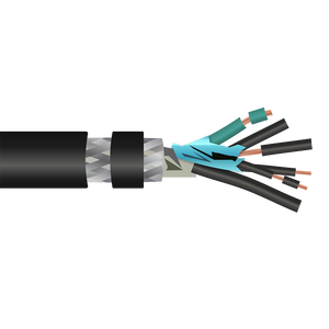 Shipboard Cable LS2SWU-24 18 AWG 24 Pair XLP Individual Braid Shield 600V