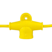 100' 12/3 Plastic Yellow String Light Lamp Holder