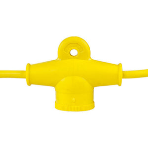 100' 14/3 Plastic Yellow String Light Lamp Holder