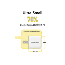 30W Gan USB-C PD Ultimate Power Mini Wall Charger X60030