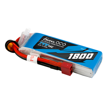 Gens Ace 1800mAh 2S1P 7.4V 45C Lipo Battery Pack With Deans Plug