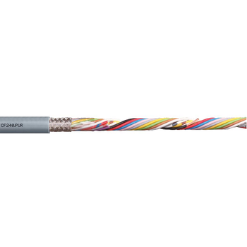 Igus CF240-PUR-01-14 26 AWG 14C Stranded Bare Copper Shielded TC Braid 300V Chainflex® CF240-PUR Data Cable