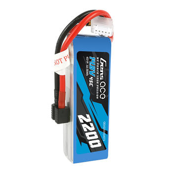 Gens Ace 2200mAh 4S1P 14.8V 45C Lipo Battery Pack With EC3 And Deans Adapter