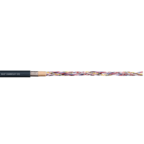 Igus CF2-02-24 24 AWG 24C Stranded Bare Copper Shield TC Braid PUR 300V Chainflex® CF2 Control Cable