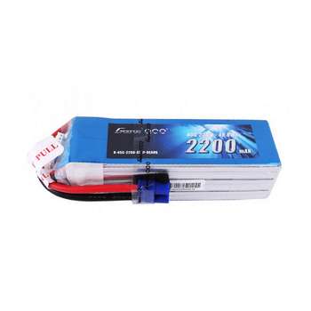 Gens Ace 2200mAh 6S1P 22.2V 45C Lipo Battery Pack With EC3 Plug