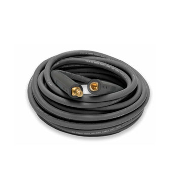 50 ft 1/0 Gauge ToughFlex Welding Lead with Lenco LC20 Male and Female Cable Black WC10B050MBFB