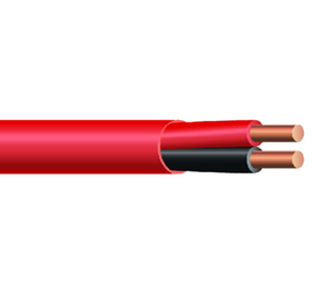 ECS FAG14-04CB0 14 AWG 4C Solid Bare Copper Unshielded PVC 300V 105°C CMG FT4 Fire Alarm Cable