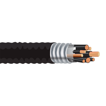 16 AWG 1Pairs Type MC-HL PVC Individual + Overall Shield Continuously Welded Armor Cable 600V