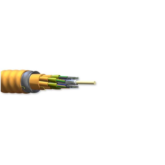 Corning Multi Fiber Plenum & Riser MIC Unitized Tight Buffered Interlocking Armored Cable