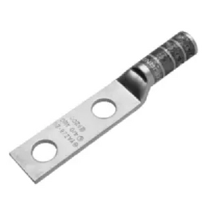 Burndy YAZ442NNTFX 750 MCM 1/2" Stud 2 Hole Inspection Window Long Barrel Copper Terminal Lug