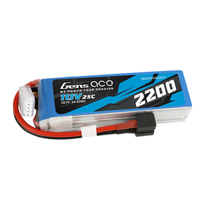 Gens Ace 2200mAh 3S1P 11.1V 25C Lipo Battery Pack With EC3, Deans And XT60 Adapter For RC Plane