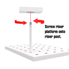 Modular Multi-Level Display Riser Kits Small Unit In Gloss White Finish Econoco ZNKIT1GW