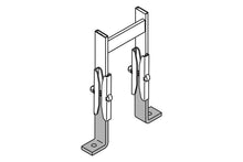 Cable Runway Foot Kit Black 6"H CPI 11309-701