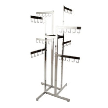 4-Way Handbag Rack w/ 4 Straight Arms and 4 Twist-on Straight Arms - Rectangular Tubing Econoco K88