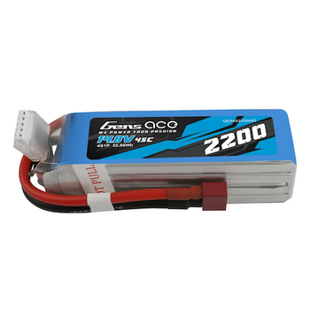 Gens Ace 2200mAh 4S1P 14.8V 45C Lipo Battery Pack With Deans Plug