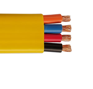 14 AWG 4C Flat Festoon PVC 600V Yellow Cable