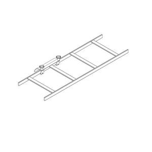 Cable Runway Radius Drop Cross Member Gray 9" W CPI 12100-110