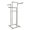 4-Way High Capacity Garment Rack with Straight Arms - Rectangular Tubing Uprights Econoco K80