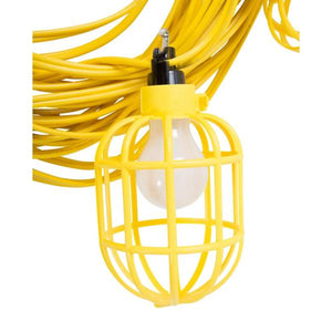 100' 12/3 Plastic Yellow String Light Lamp Holder