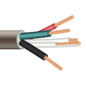 Shipboard Cable FNIA-4 14 AWG 4 Conductor Armor Bare Copper Thermoplastic PVC