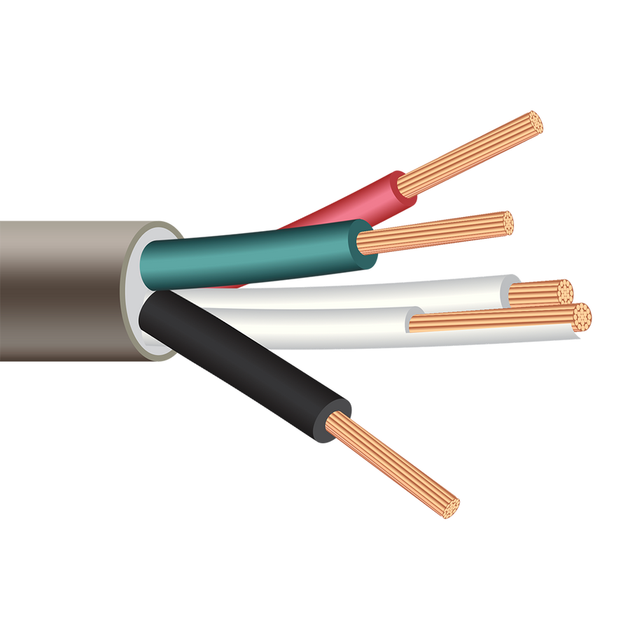 Shipboard Cable FNIA-4 14 AWG 4 Conductor Armor Bare Copper Thermoplastic PVC