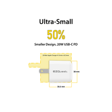 20W Gan USB-C PD Ultimate Power Mini Wall Charger X60020