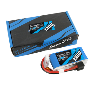 Gens Ace 1300mAh 3S1P 11.1V 45C Lipo Battery Pack With EC3 And Deans Adapter