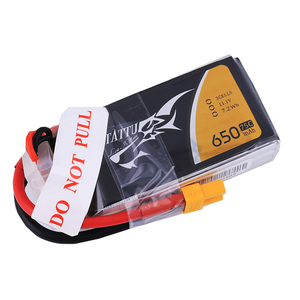 Tattu 650mAh 3S1P 11.1V 75C Lipo Battery Pack With XT30 Plug