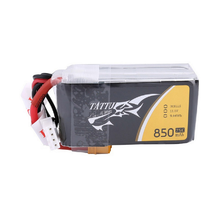 Tattu 850mAh 3S1P 11.1V 75C Lipo Battery Pack With XT30 Plug