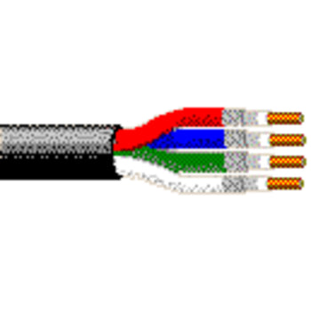 Belden 7795A 20 AWG 4 Coax RG59 Solid Bare Copper Duofoil CMR Video FLEX Snake Cable