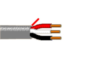 Belden 5321UE 18 AWG 3 Conductor Unshielded Solid BC Riser Security And Sound Cable (500FT, 1000FT)