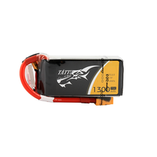 Tattu 1300mAh 3S1P 11.1V 75C Lipo Battery Pack With XT60 Plug