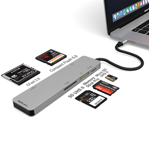 5 Ports USB-C CFast 2.0 Card Reader with UHS II SD/Micro SD X40021