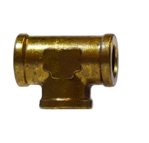 3/8" X 3/8" X 1/4" FIP Reducing Forged Tee Brass Fittings Pipe 28039