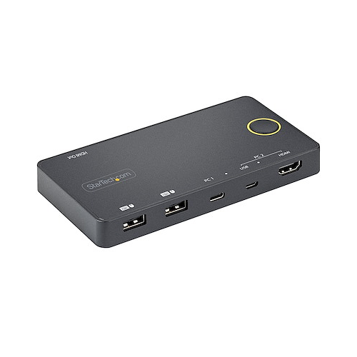 2 Port Hybrid USB-A + HDMI & USB-C Single 4K 60Hz HDMI 2.0 KVM Switch