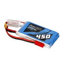 Gens Ace 450mAh 2S1P 7.4V 45C  Lipo Battery Pack With JST-SYP Plug