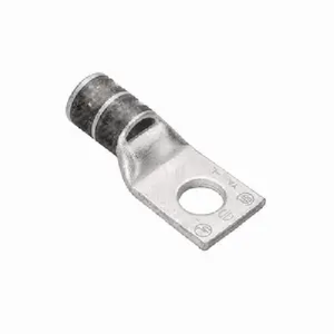 Burndy YAL25T12 1/0 AWG 1/2" Stud 1 Hole Inspection Window Short Barrel Copper Terminal Lug