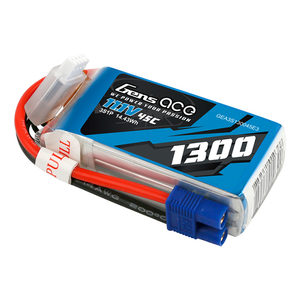 Gens Ace 1300mAh 3S1P 11.1V 45C Lipo Battery Pack With EC3 Plug For RC Plane