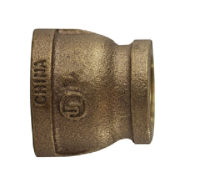 1 1/2" X 3/8 ” Red Brass Reducing Coupling Fittings 80119-2406