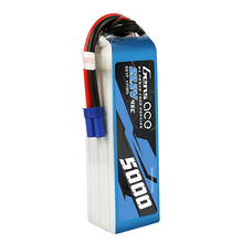 Gens Ace 5000mAh 6S1P 22.2V 45C Lipo Battery Pack With EC5 Plug