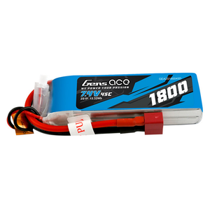 Gens Ace 1800mAh 2S1P 7.4V 45C Lipo Battery Pack With Deans Plug