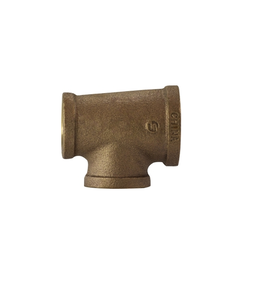 1" X 3/4" X 3/4" Bronze Reducing Branch Tee Fittings 44296