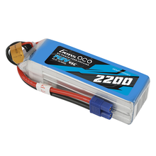 Gens Ace 2200mAh 4S1P 14.8V 45C Lipo Battery Pack With EC3 Plug