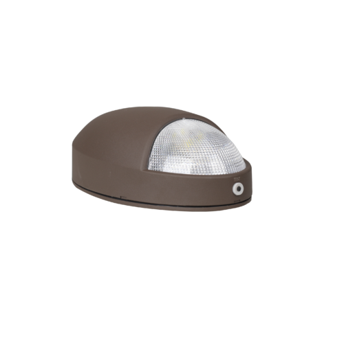 Oval LED Emergency Wall Pack Light 12W 50K 100LM/W Lumens