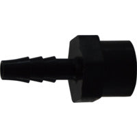 1/4 X 1/4 Hose Barb X FIP Black Polyethylene Adapter 33053B