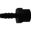 1/4 X 1/4 Hose Barb X FIP Black Polyethylene Adapter 33053B