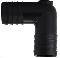 3/8 Black Polyethylene Hose Barb Union Elbow 33391B