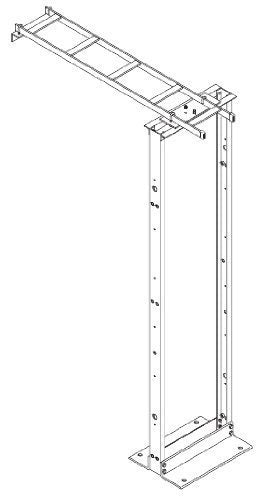 Cable Runway Wall to Rack Kit Black 12