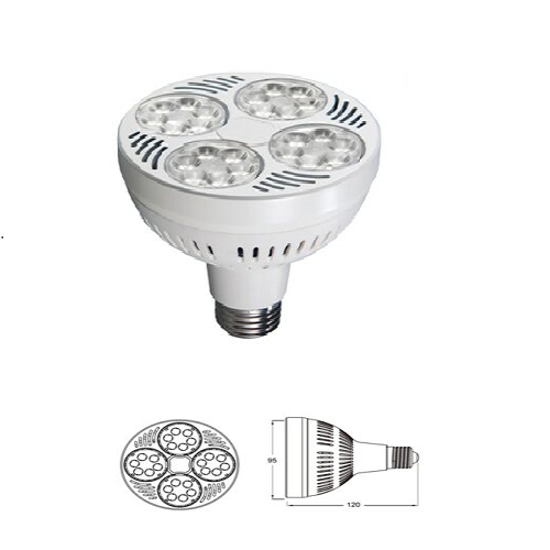 High-output Led Par Lamps E26 35W 45K 100-277V 80D UL Listed