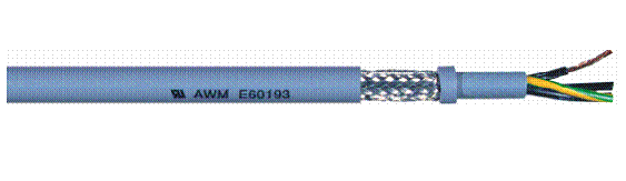 16 AWG 12 Cores 30/30 Stranded BC FLEX-UL-CP Shielded CSA/CE PUR Power And Control Cable 1711612